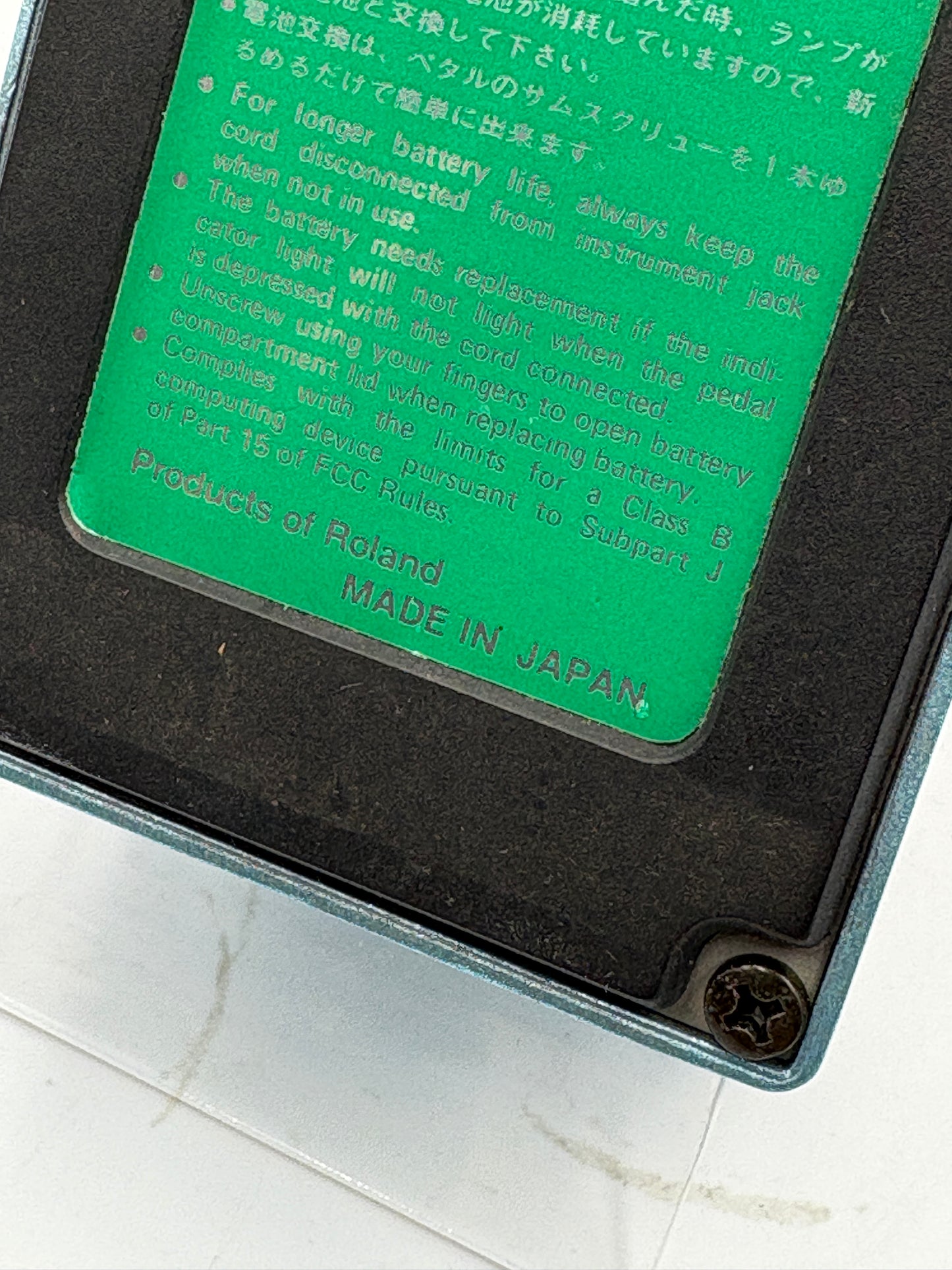 BOSS CE-3 Chorus '87 Vintage Green Label Made in Japan